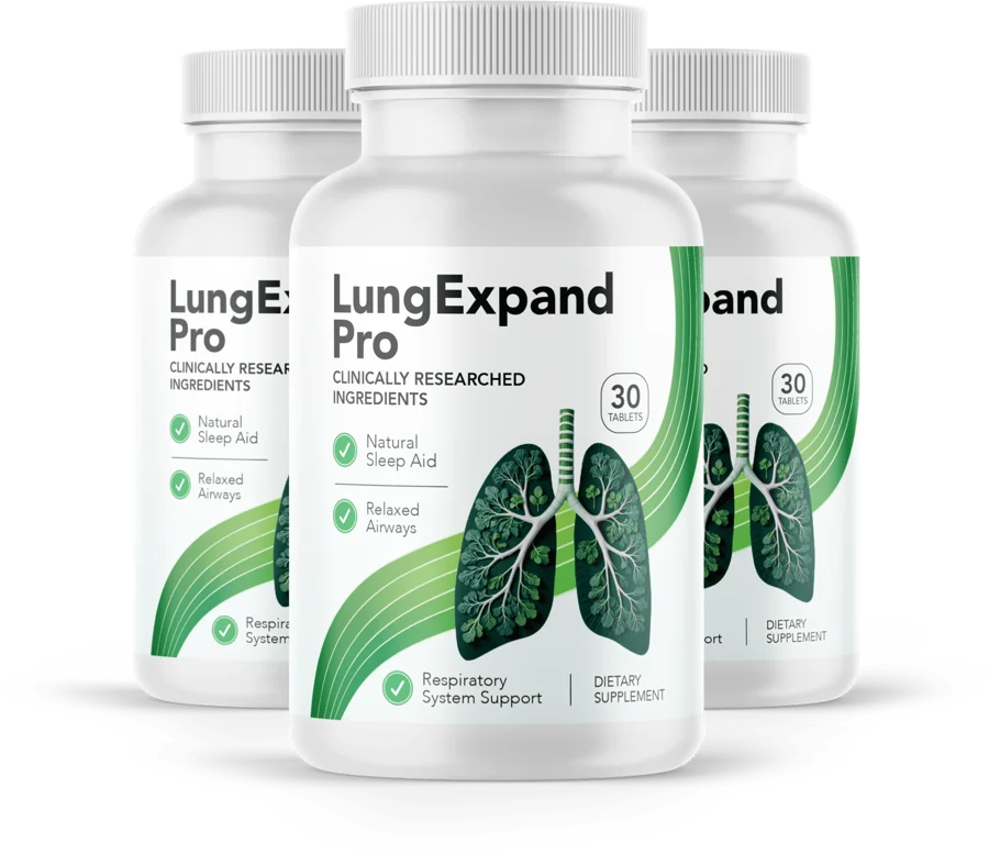 LungExpand Pro herbal formula three bottles